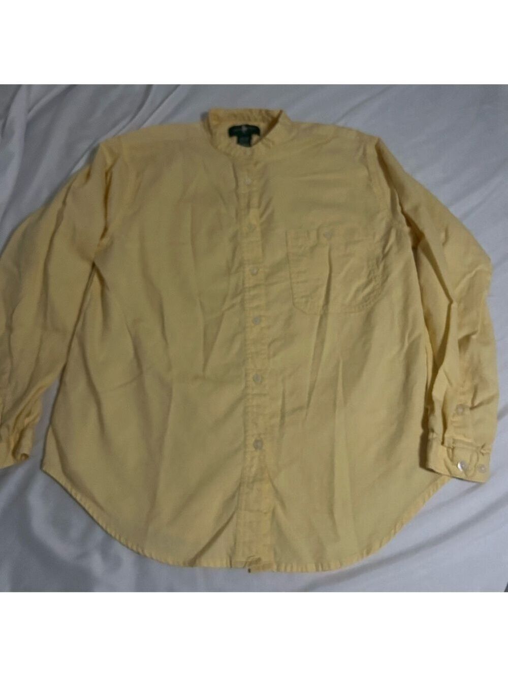 Vintage 80s Women’s Hunt Club Button Up Shirt Yellow Preppy Sz Medium 8/10